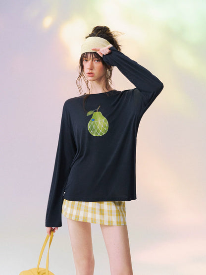 Large Pear Long Sleeve T-shirt