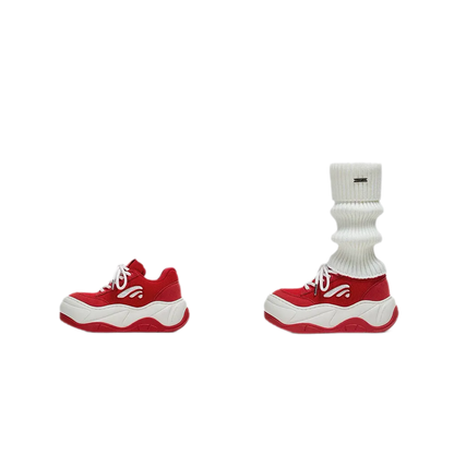 Red Platform Sneakers