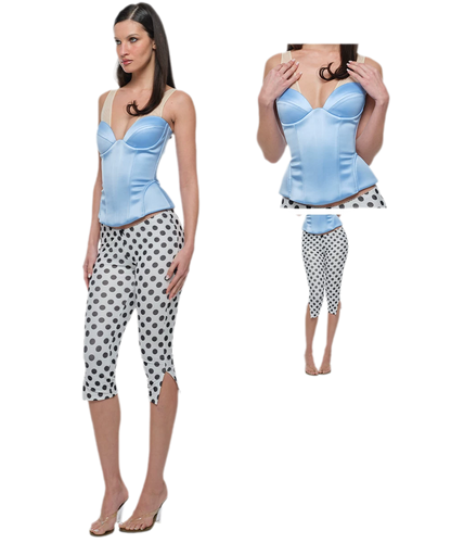Polka Dot Bustier Pants
