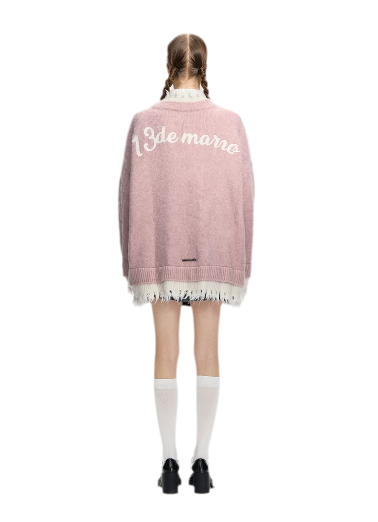 Áo cardigan gấu oversized lông xù