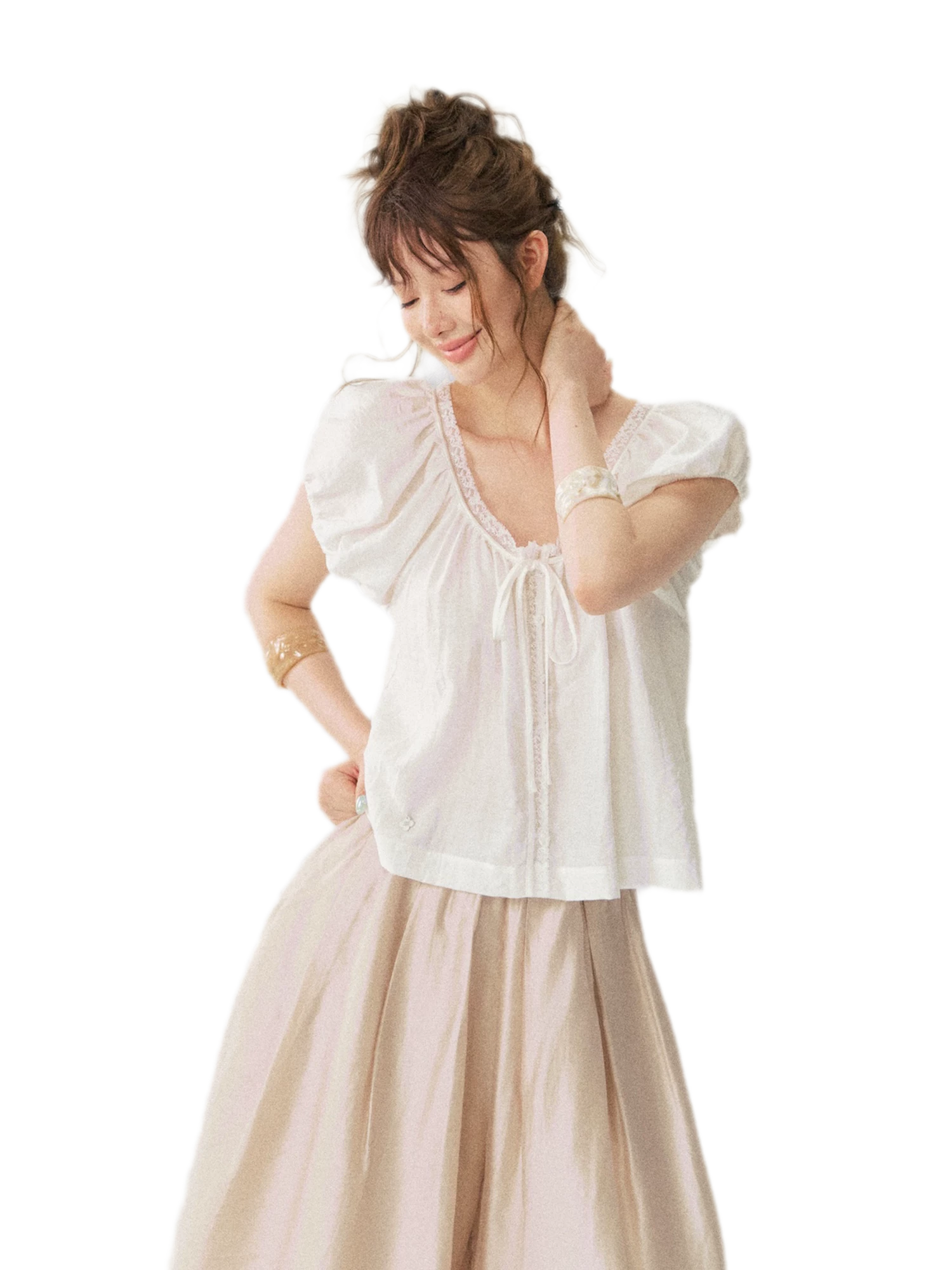 Cloud Puff Sleeve Shirt