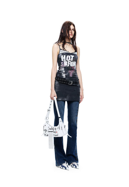 Light Lace Splicing Camisole Dress