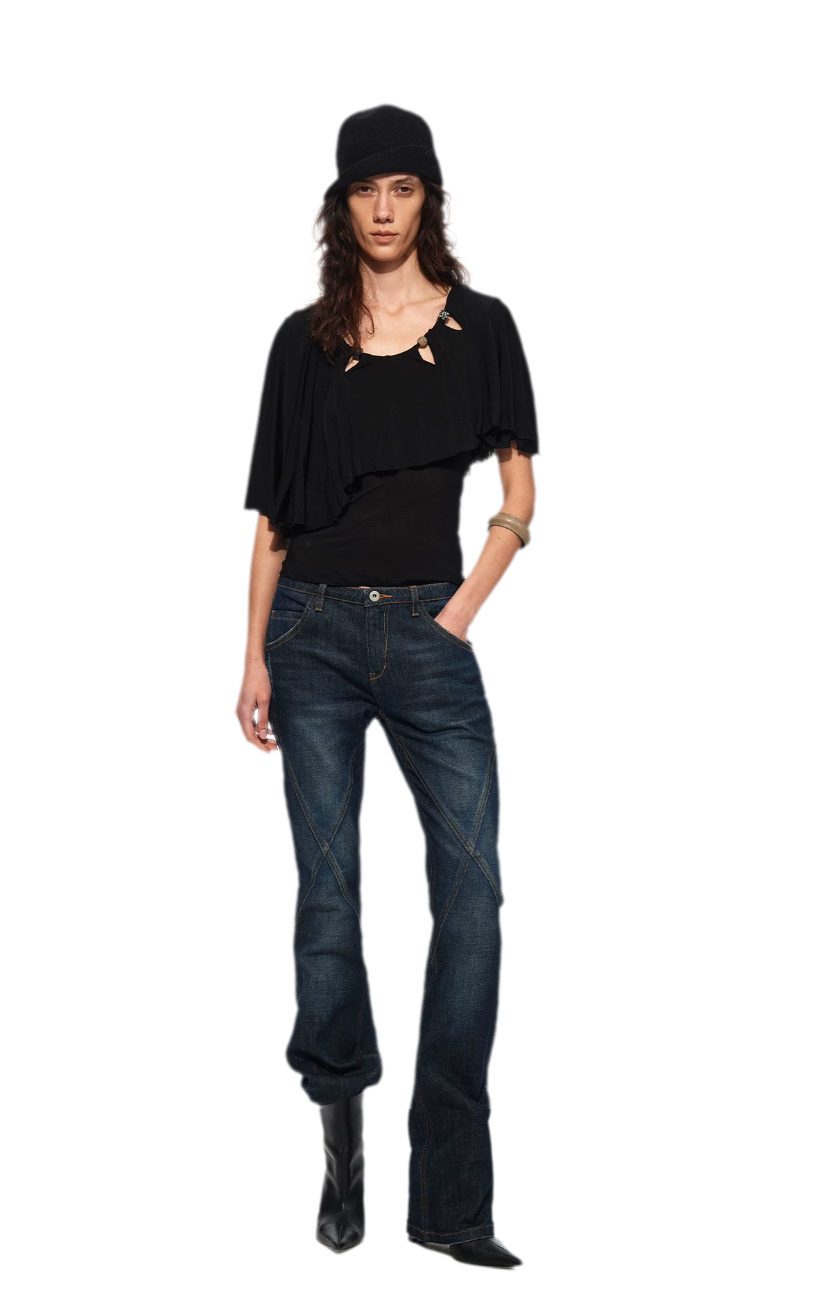 Cape Beaded Layered Tee