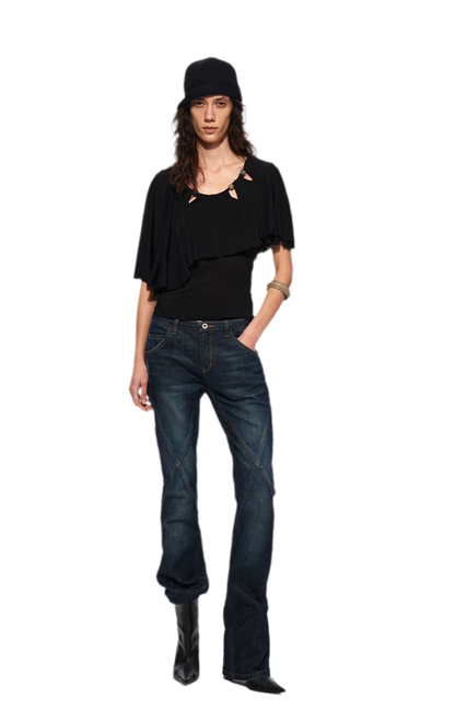 Cape Beaded Layered Tee