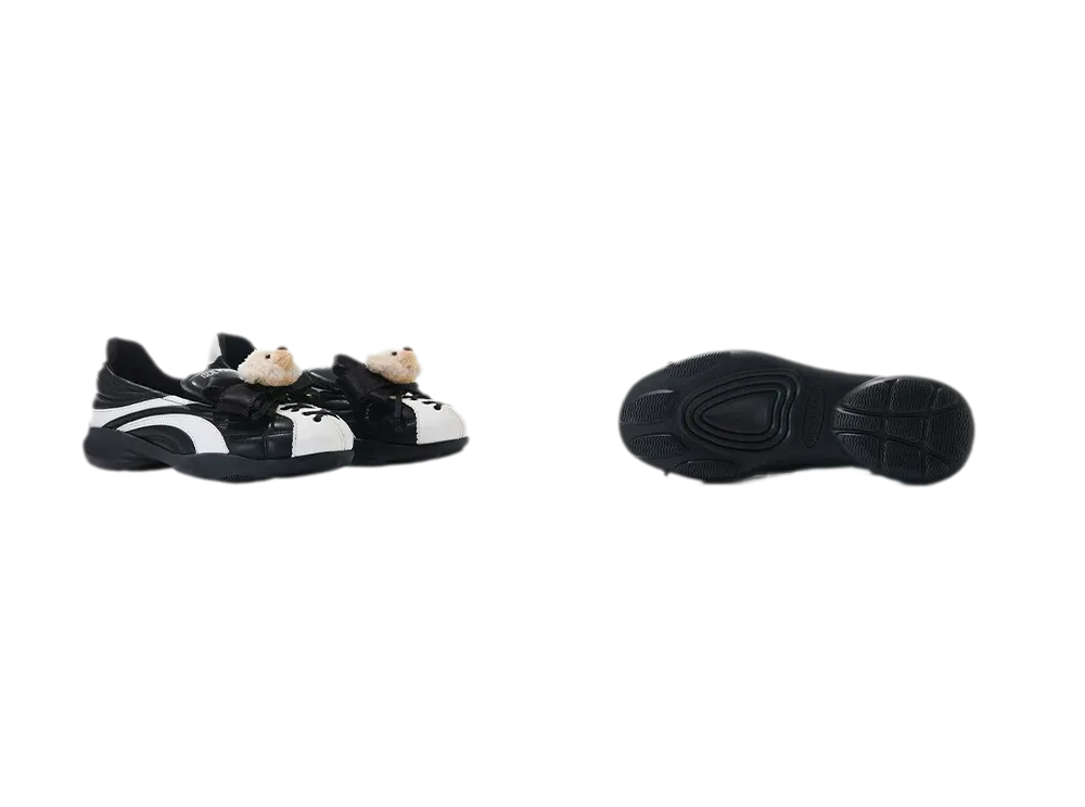Ballet Bear Leather Sneakers