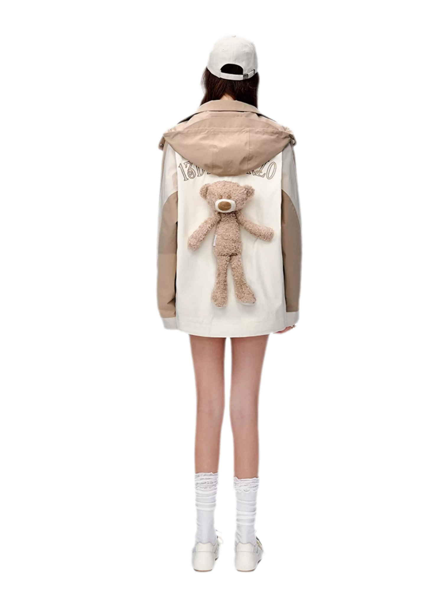 Colorblock Bear Windbreaker