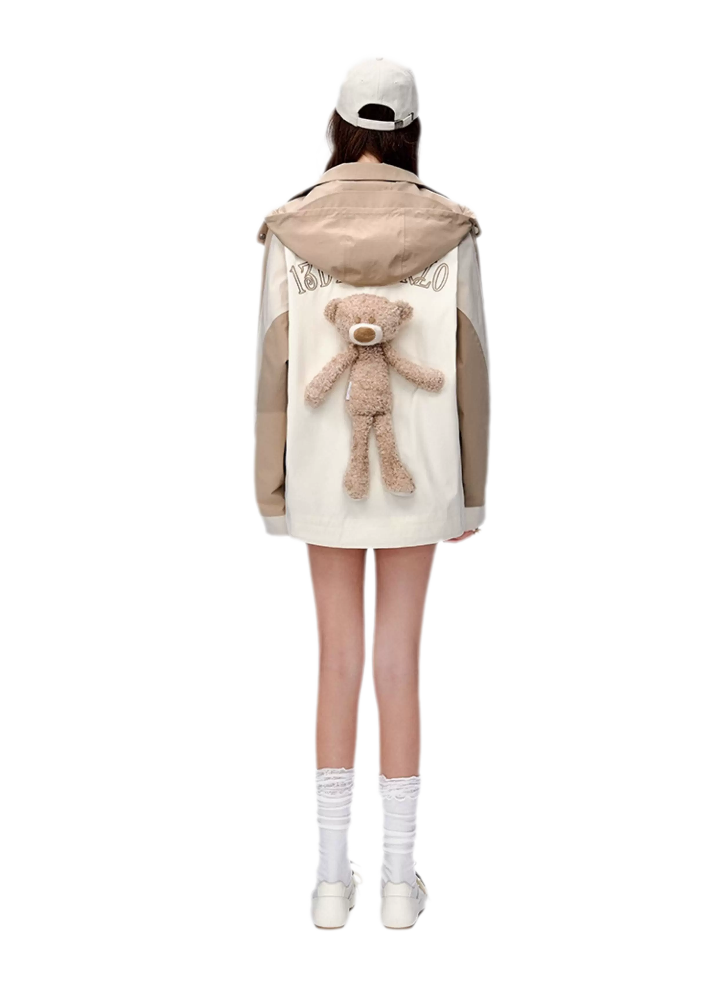 Colorblock Bear Windbreaker