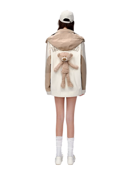 Colorblock Bear Windbreaker