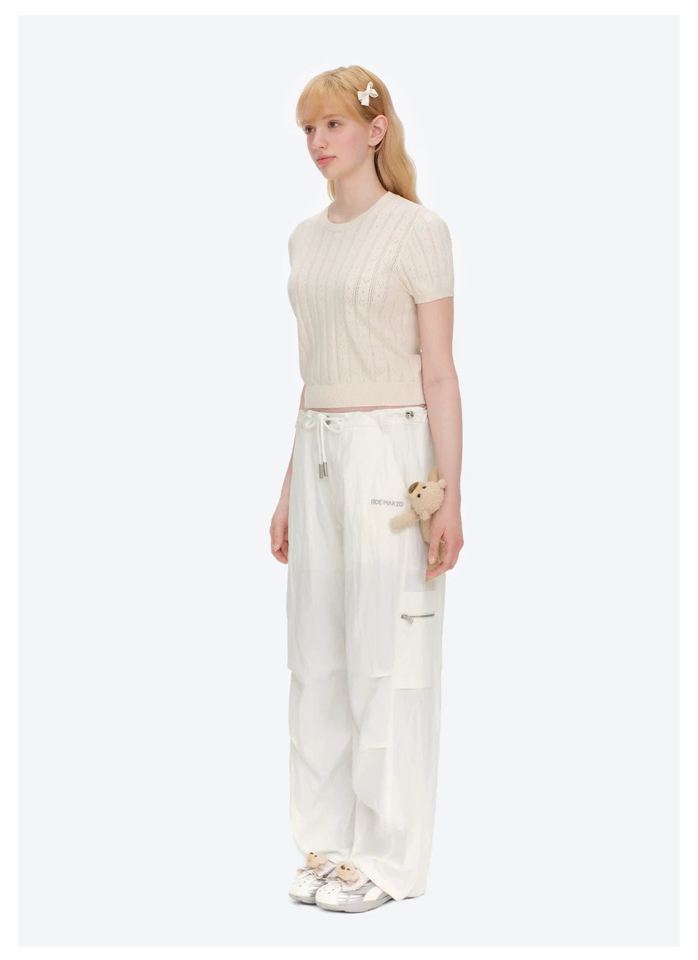 Loose Wide-Leg Cargo Pants