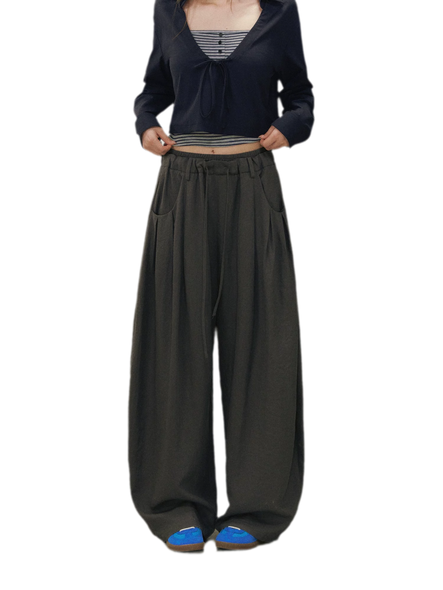 Drawstring Bubble Pants