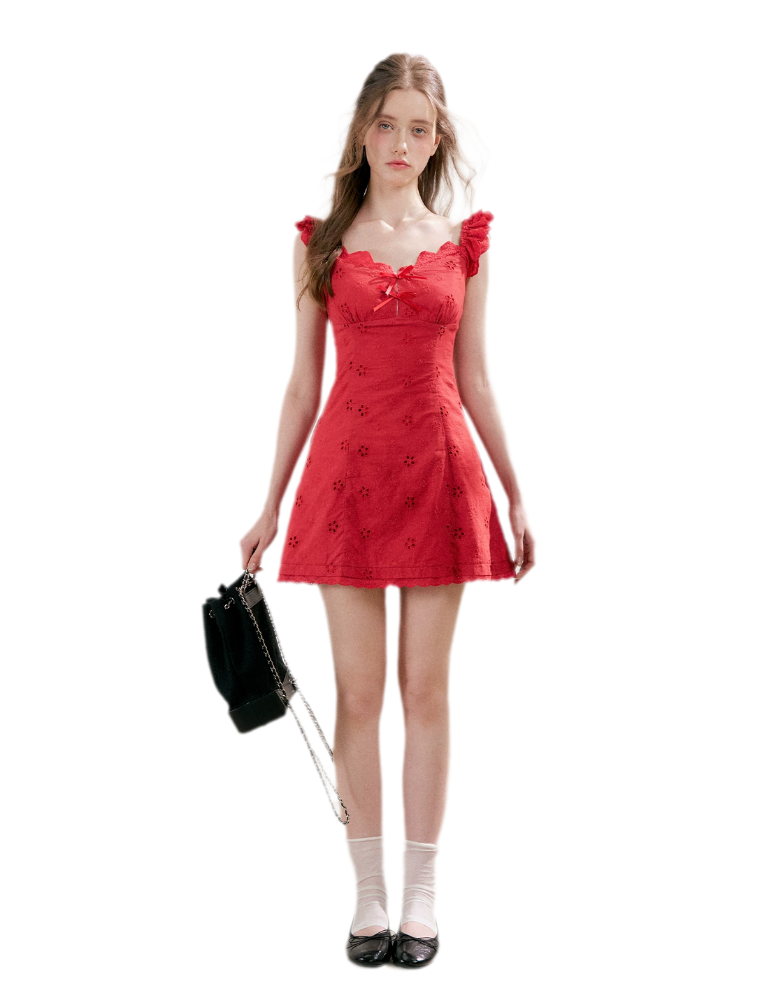 Embroidered Mini Dress