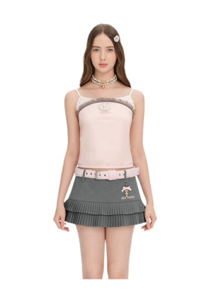 Floral Pleated Skort
