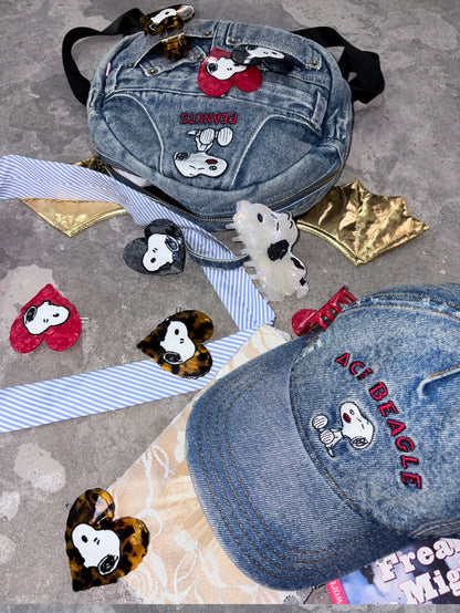 Distressed Washed Denim Baseball Cap