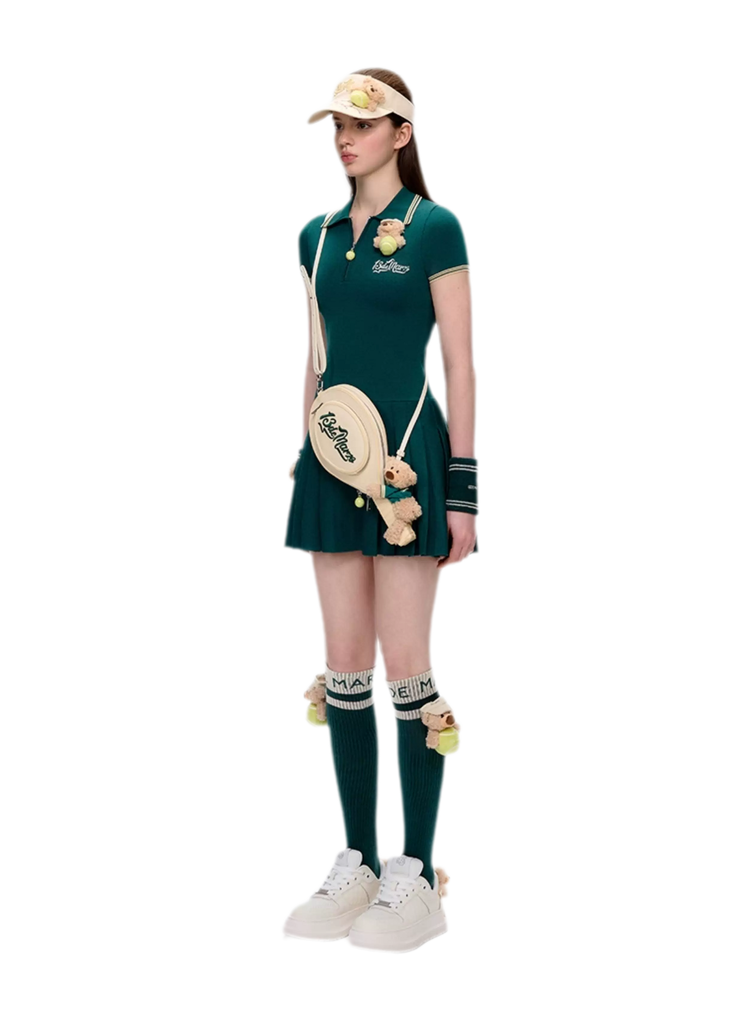 Tennis Pleated Polo Dress