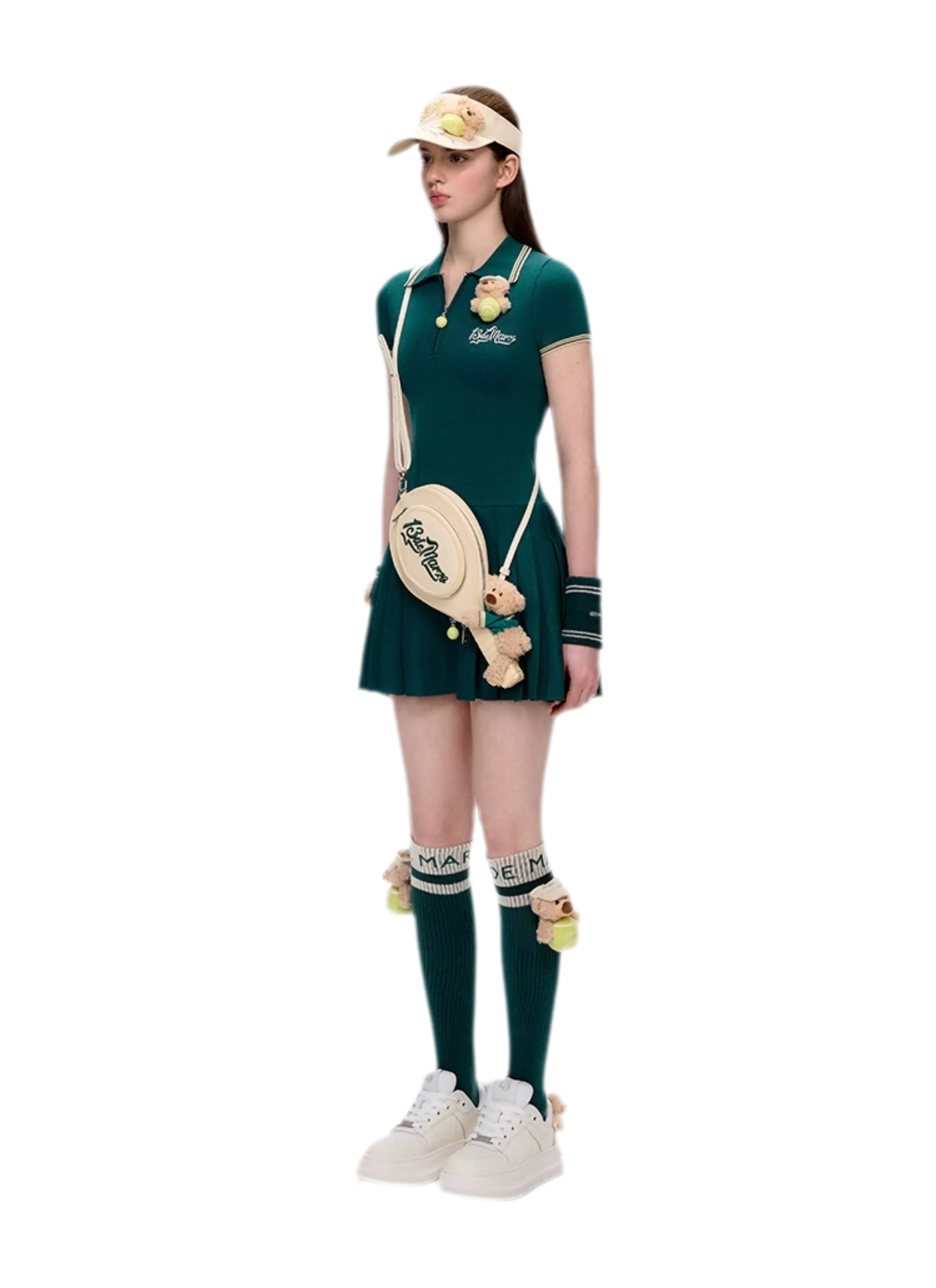 Tennis Pleated Polo Dress