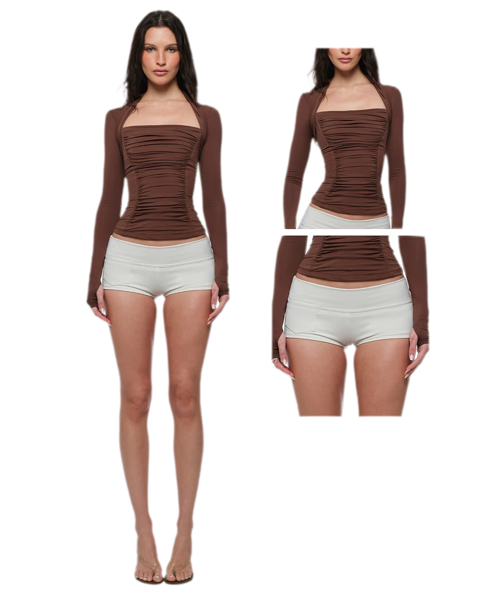 High-Stretch Slim Shorts