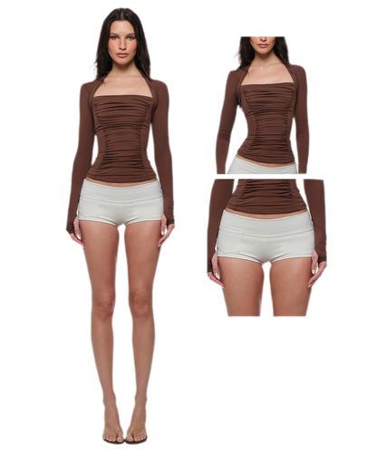 High-Stretch Slim Shorts
