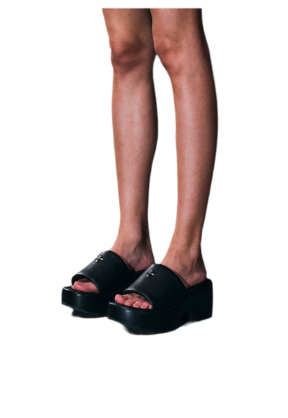 Leather High Heel Sandals