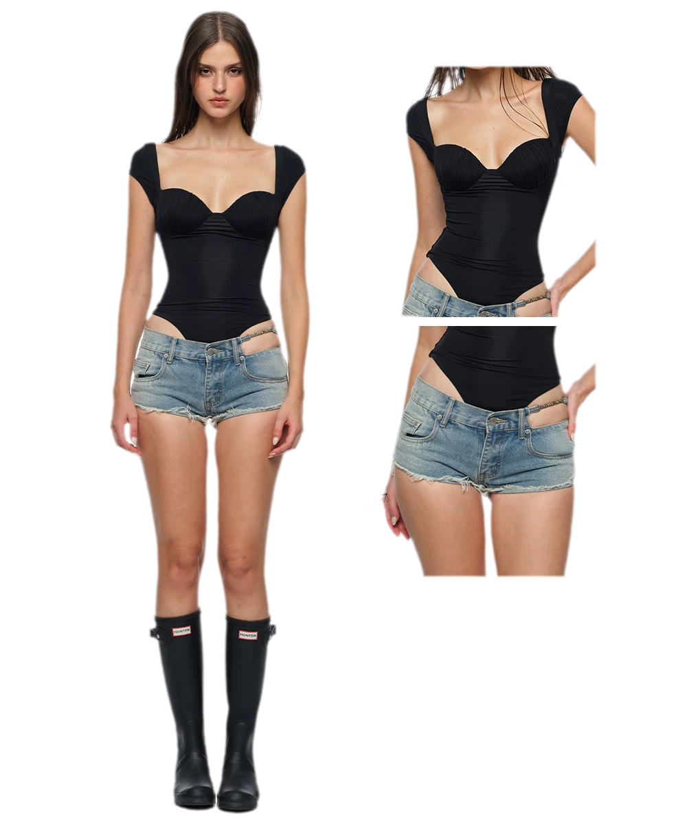 Ruched Cup Bodysuit