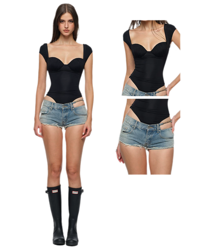 Ruched Cup Bodysuit