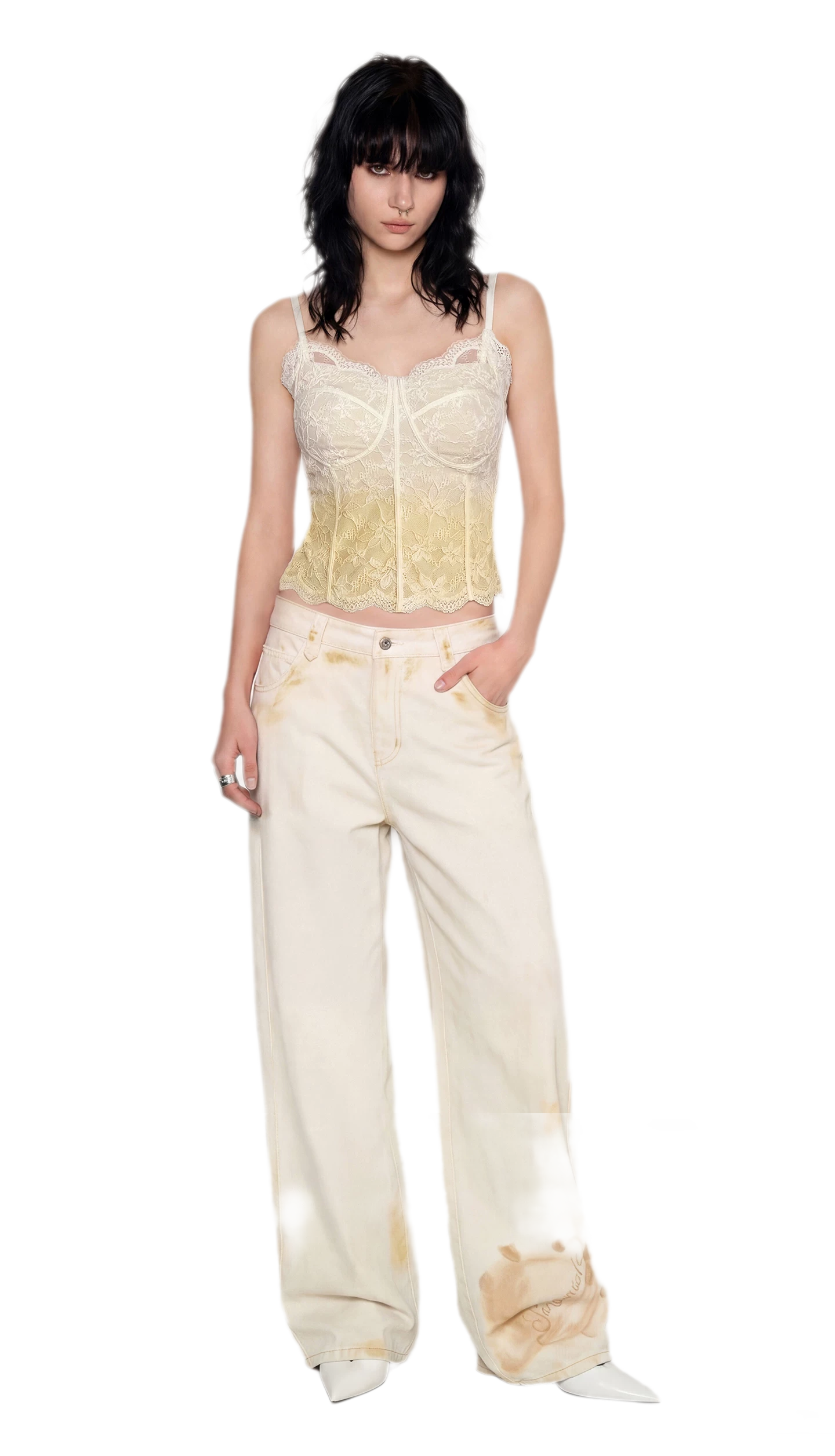Lace Waist-Slim Cami