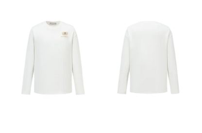 Embroidered Bear Crewneck T-Shirt