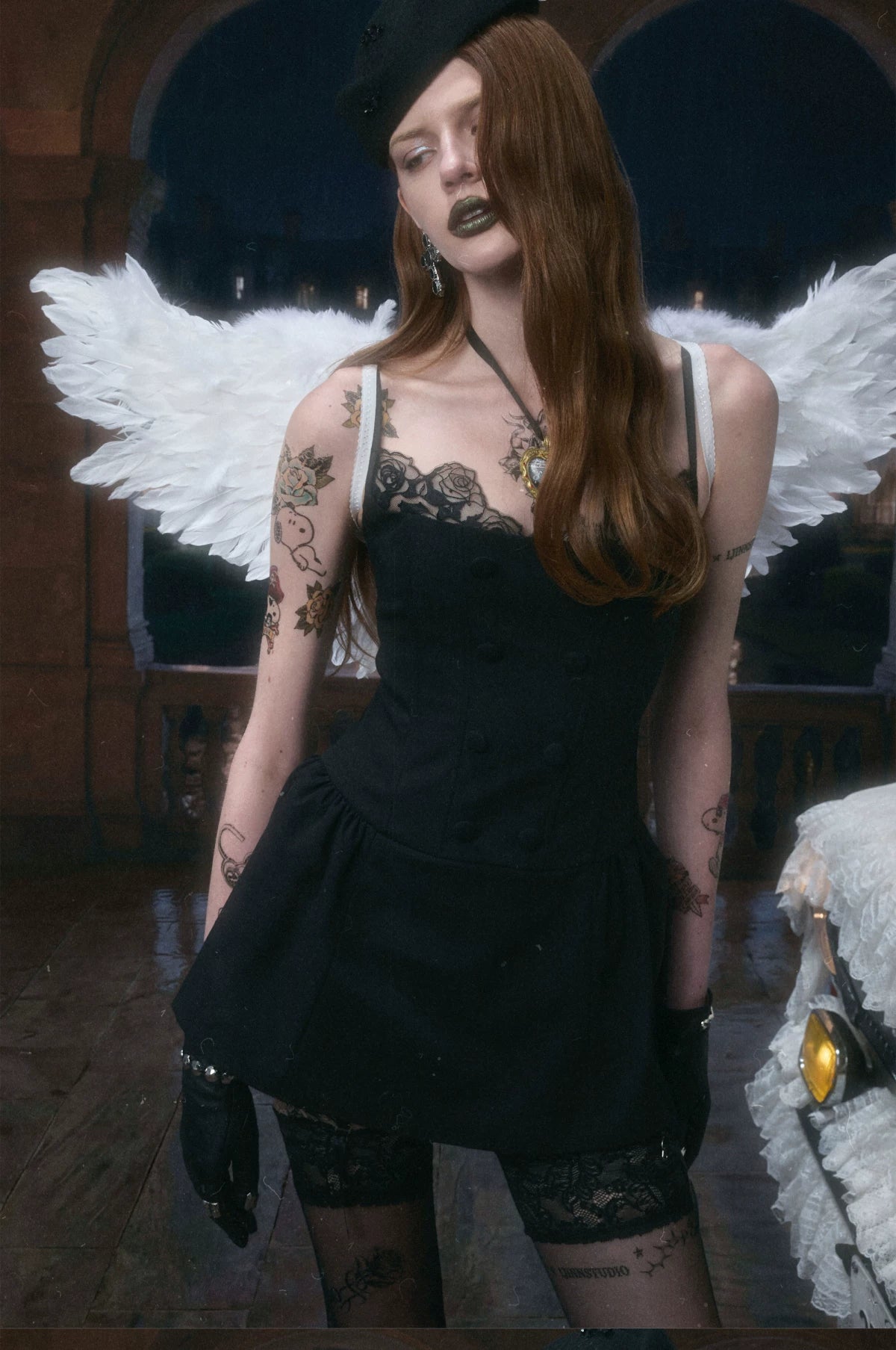 Lace Boned Cami Dress