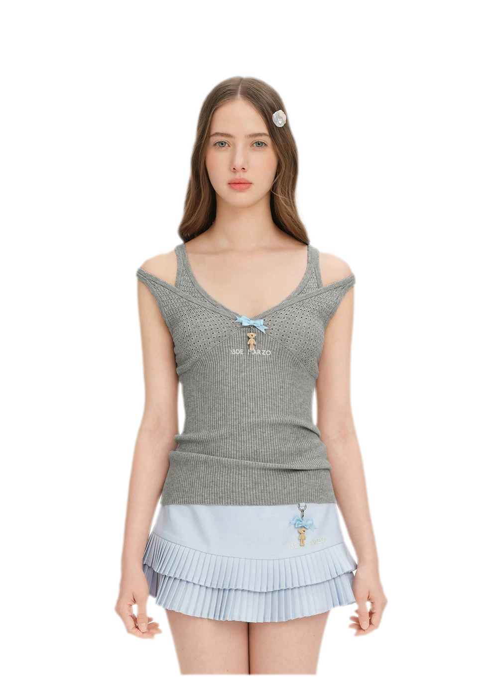 False Two-Piece Knit Top