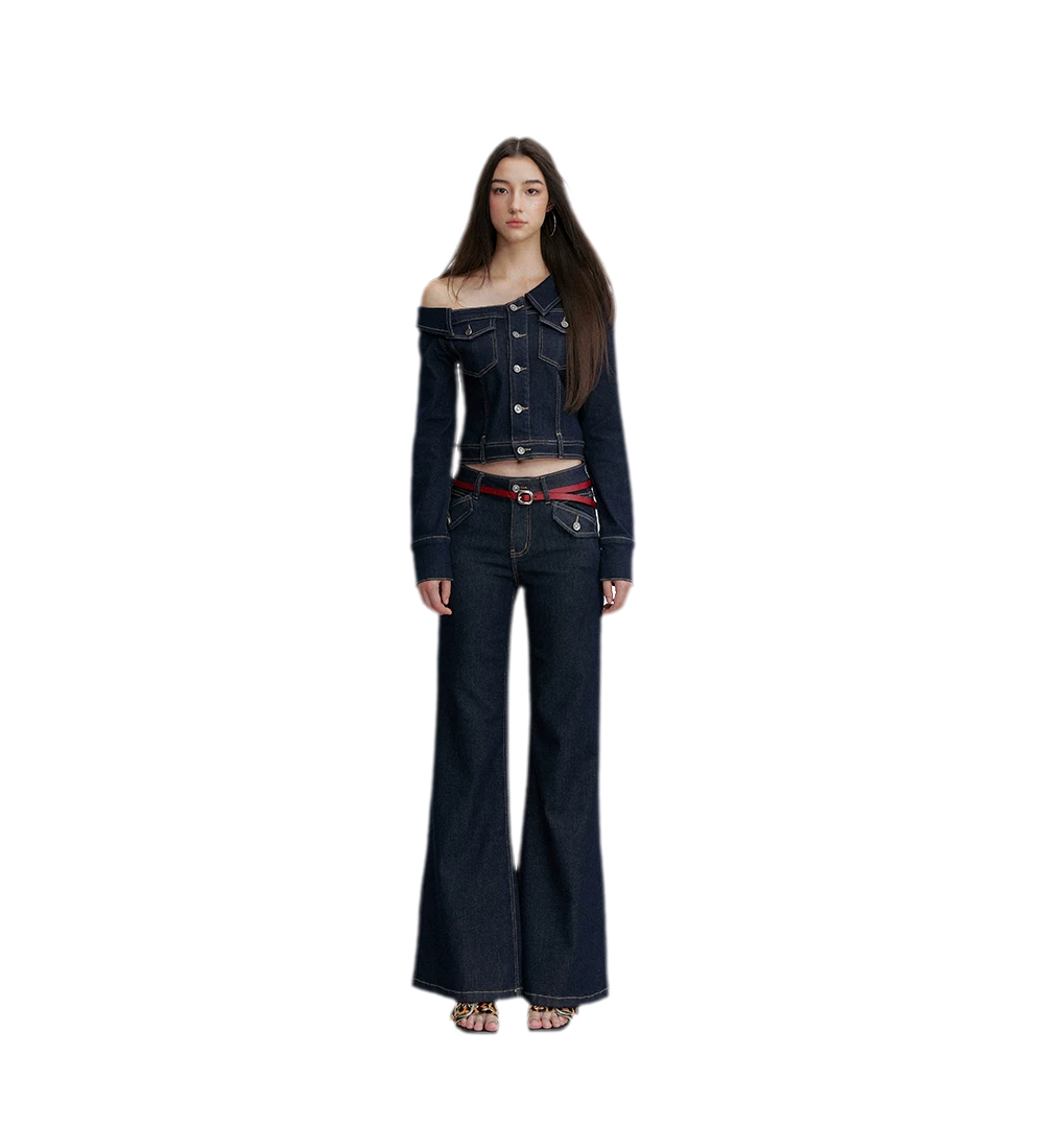 Asymmetric Denim Jacket