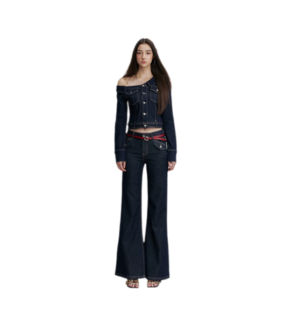 Asymmetric Denim Jacket