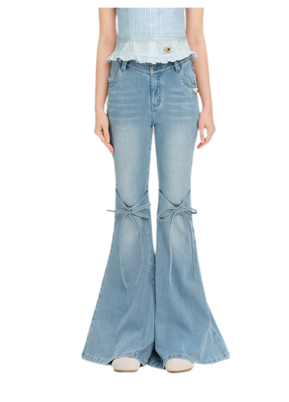 Mermaid Flare Denim Pants