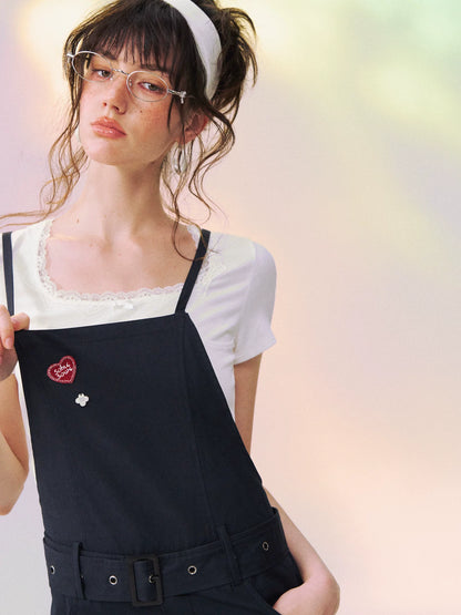 Vintage Relaxed Straight-Leg Overalls