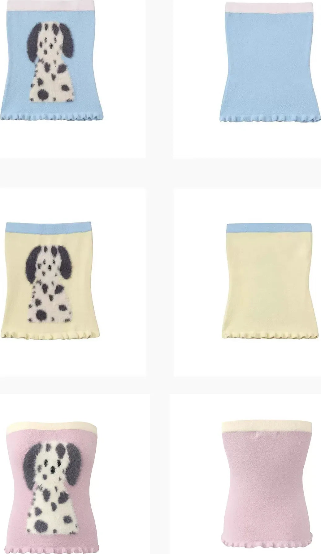 Faux-Mohair Tube Top