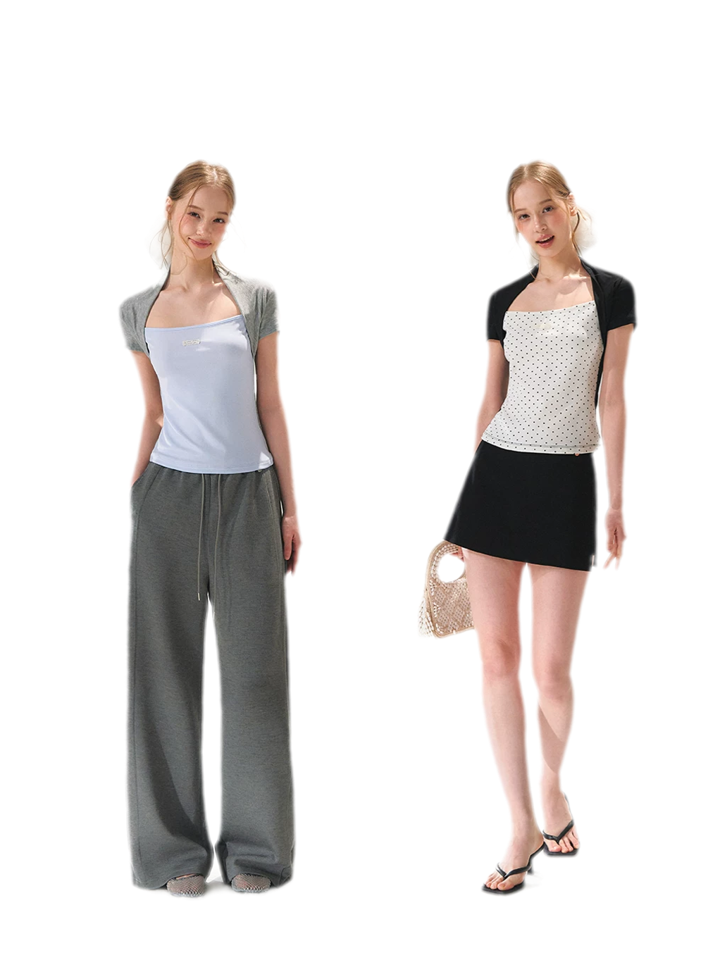 Colorblock Faux Two-Piece Tee