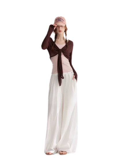 Tie Front Shrug Tank