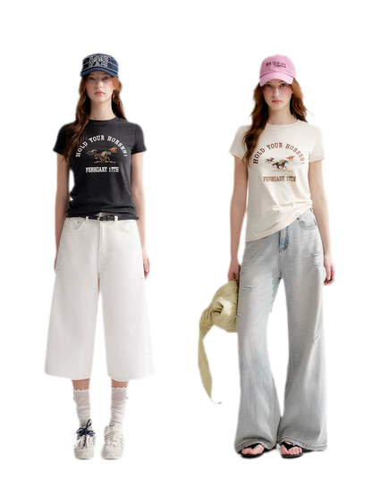 Vintage Horse Print Tee