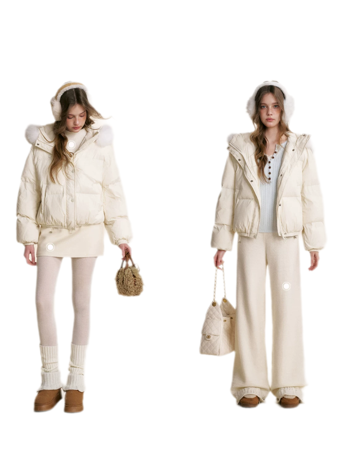 Puffer Hooded Down Jacket