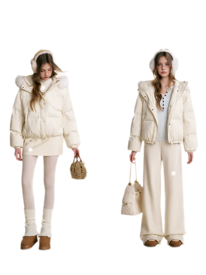 Puffer Hooded Down Jacket