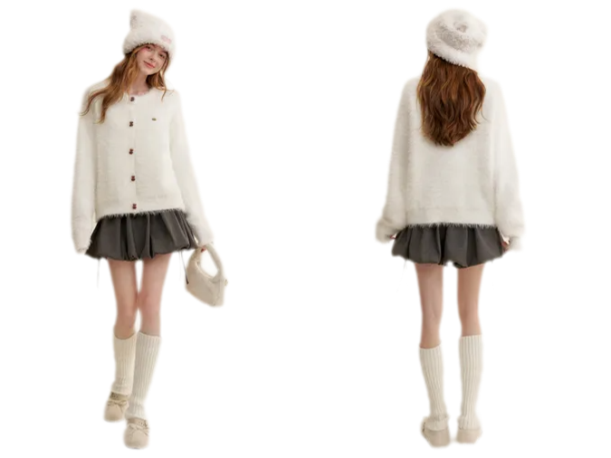 Snow Bear Knit Cardigan