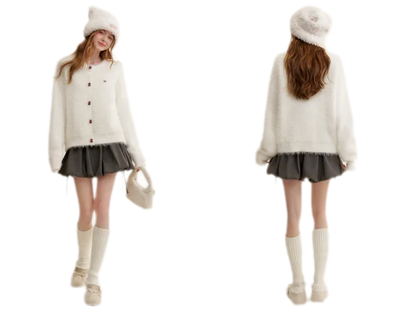 Snow Bear Knit Cardigan