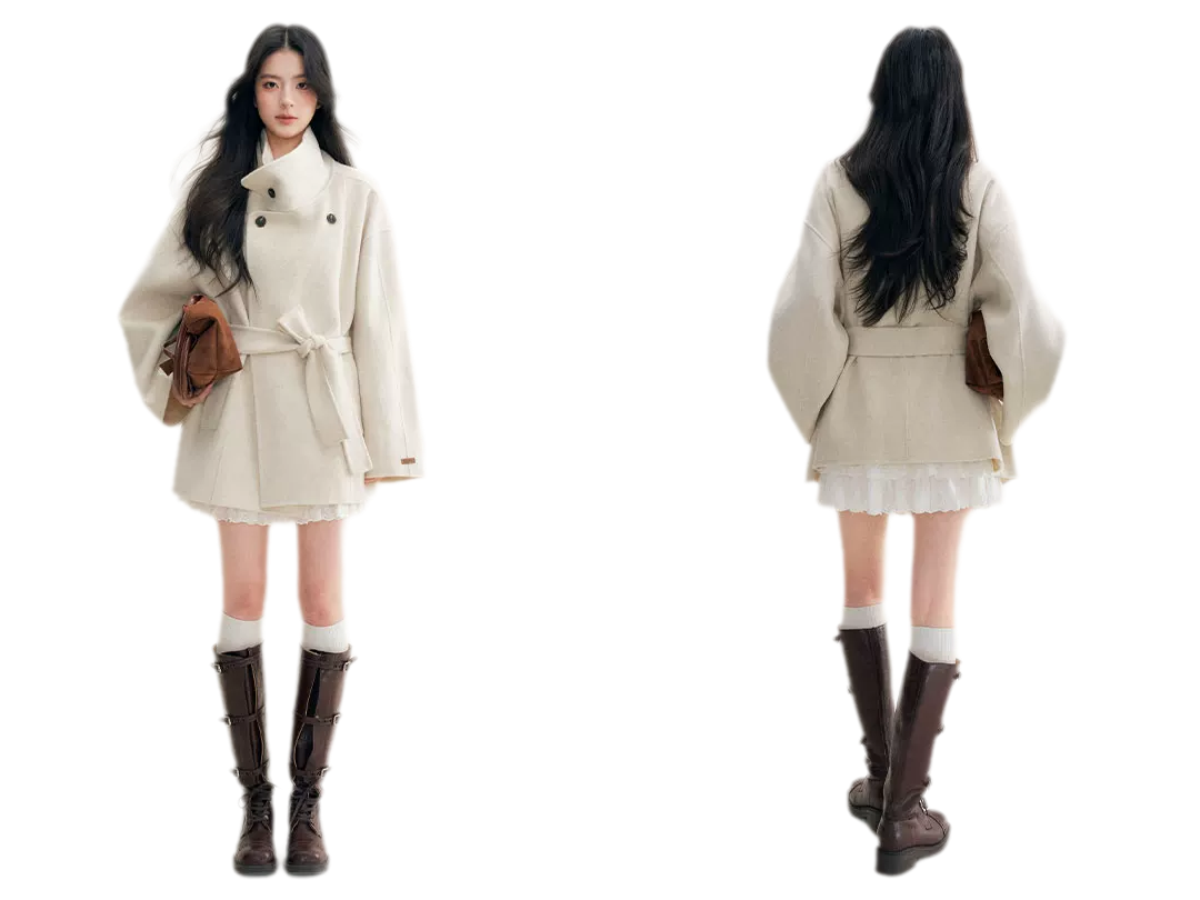 70 Wool Stand Collar Coat