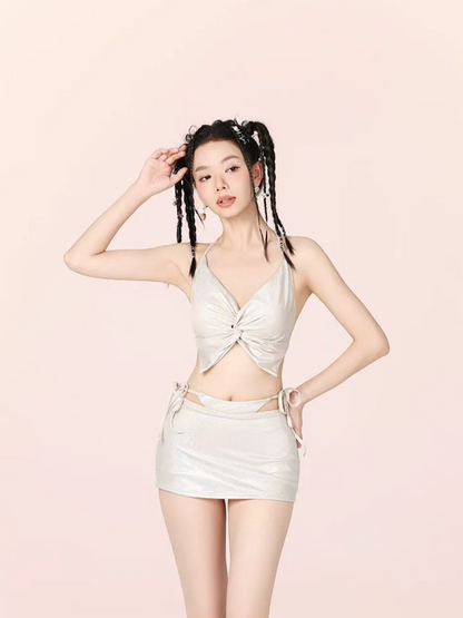 Strappy Cutout Bikini Set