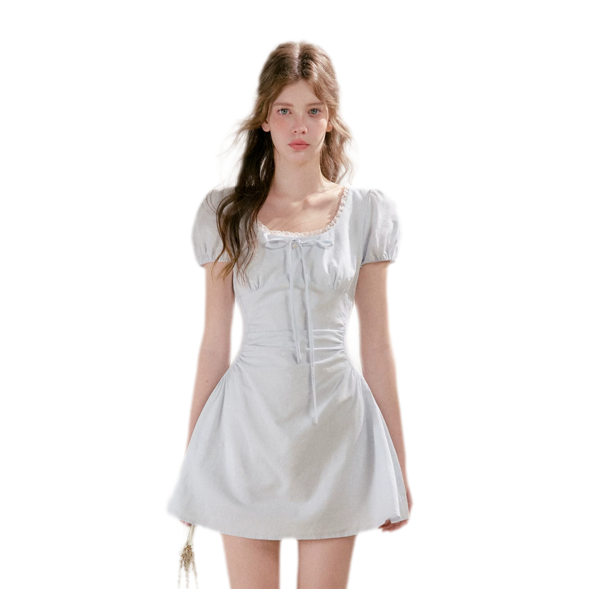 Linen Cotton Puff Dress