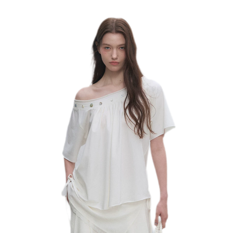 Modal Asymmetric Draped Top