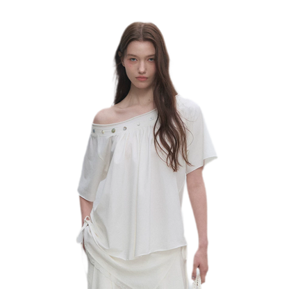 Modal Asymmetric Draped Top