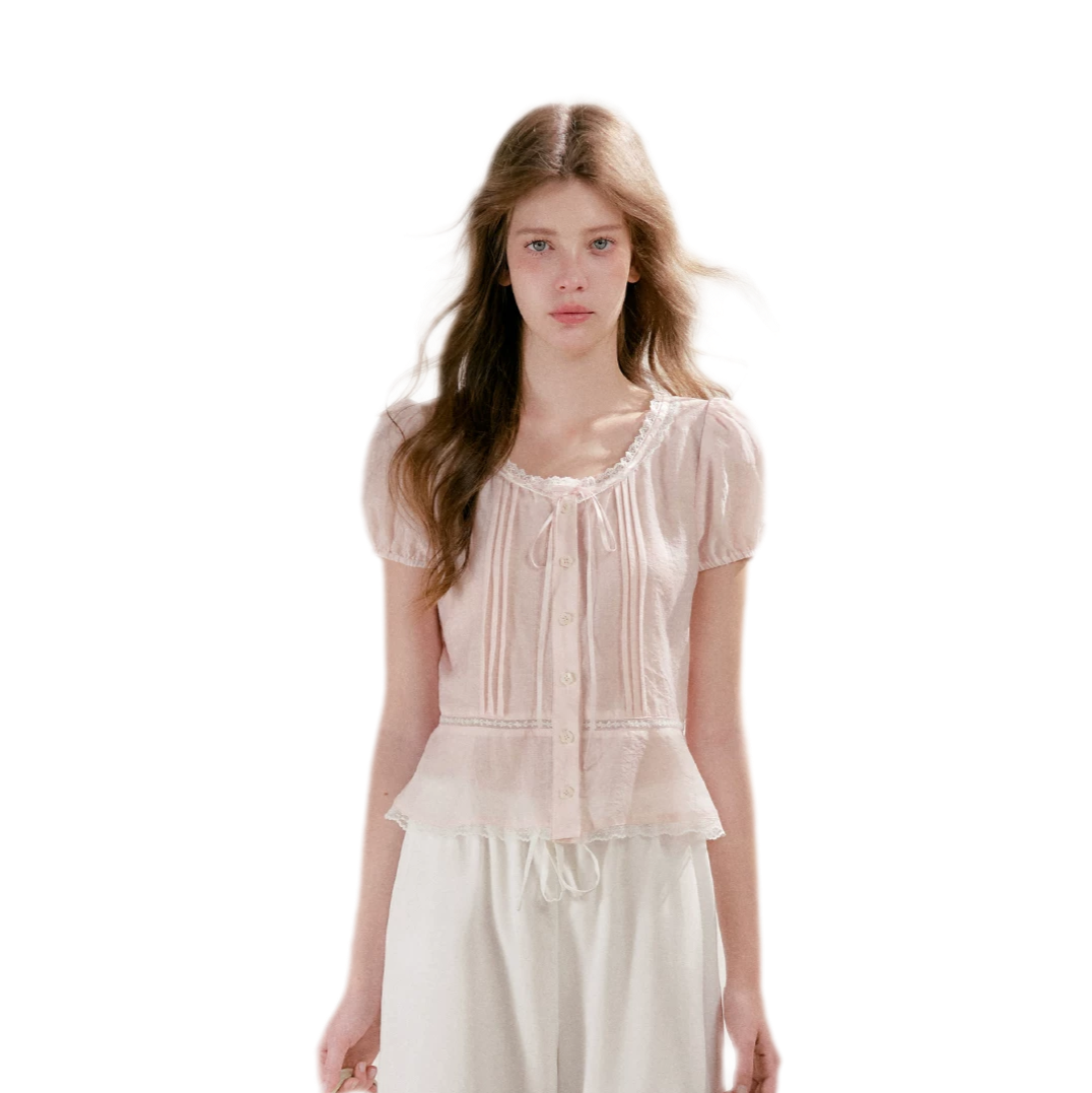 Tencel Linen Cropped Straight-Leg Pants