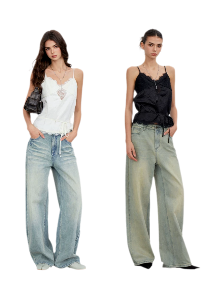 Lace Tie Waist Satin Camisole