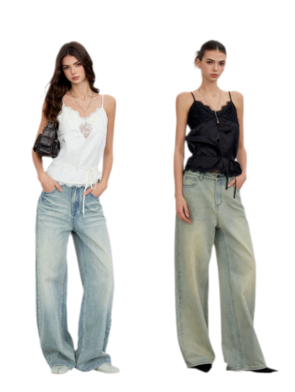 Lace Tie Waist Satin Camisole