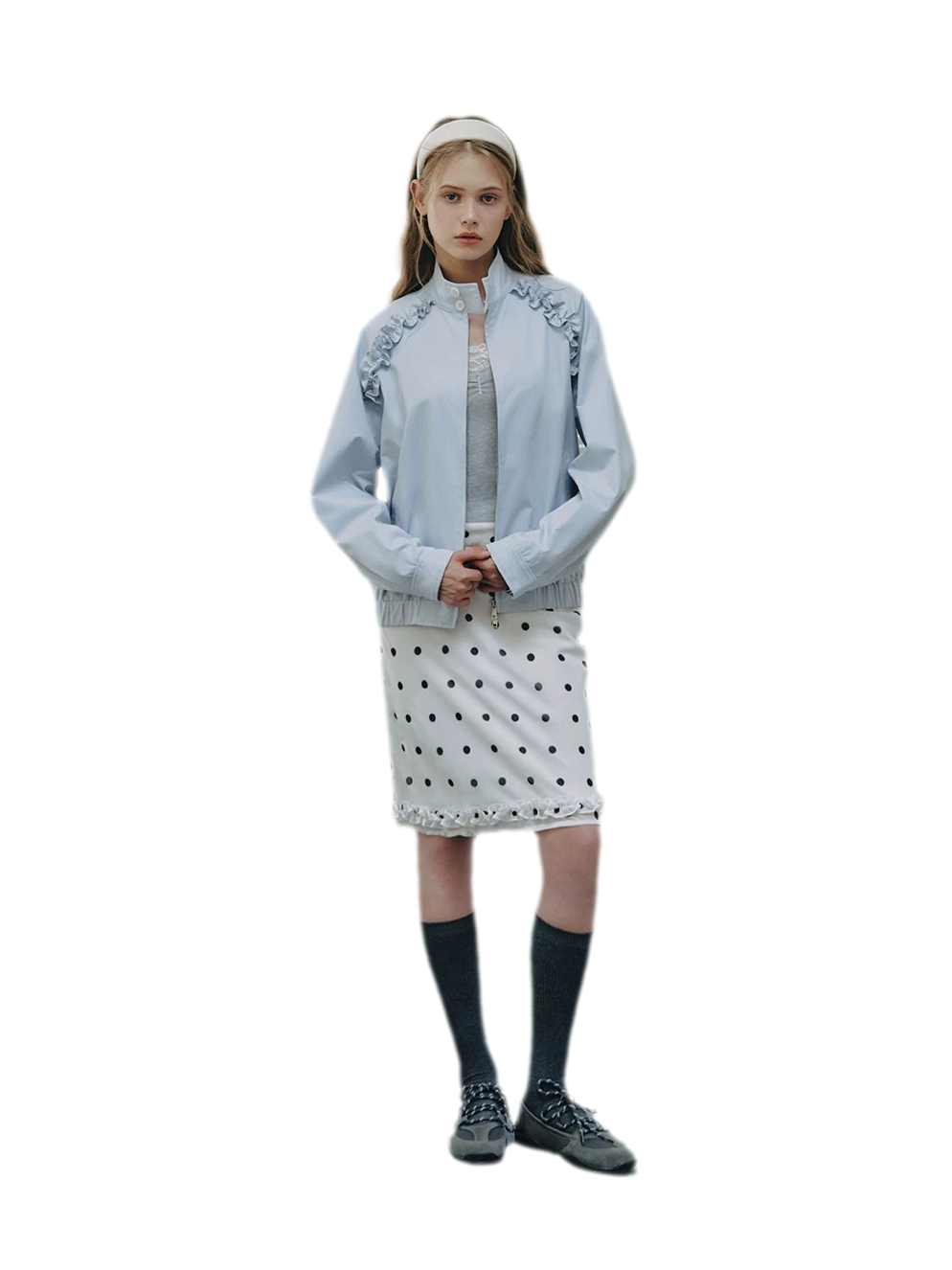 Polka Dot Ruffle Skirt