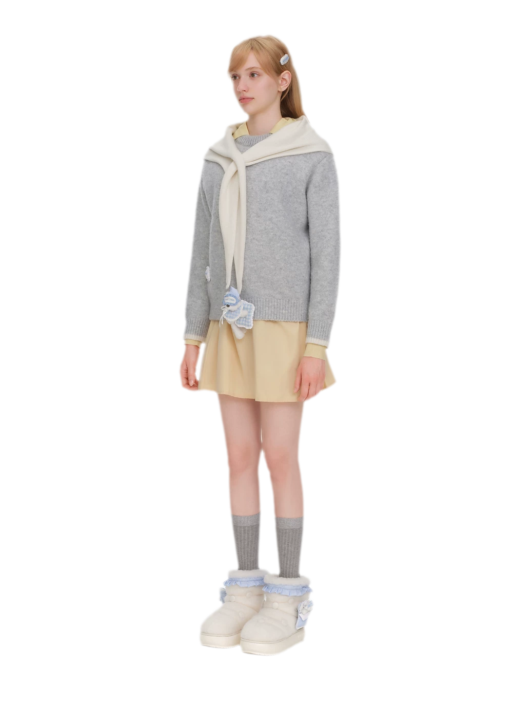 Plush Trim Platform Snow Boots